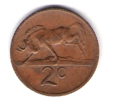  Süd Afrika 2 Cent 1970 Bro  Schön Nr.122   