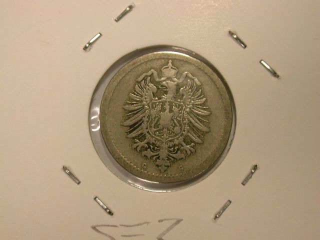  12005 5 Pfennig  1876 G in schön  Originalbilder   