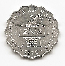  BNR 2 Francs 1970 #525   
