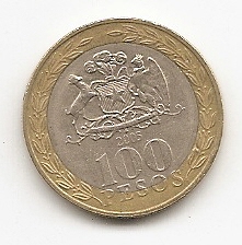  Chile 100 Pesos 2005 #258   