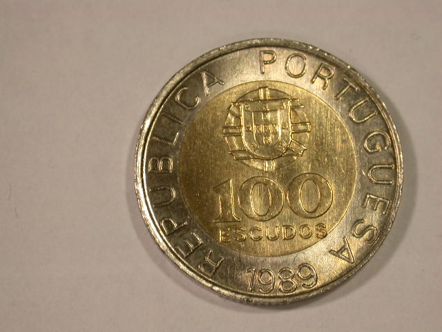  12011 Portugal 100 Escudo Pedro Numes  1989 in ST   