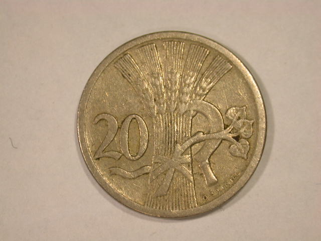  12011  CSSR  20 Heller von 1924   