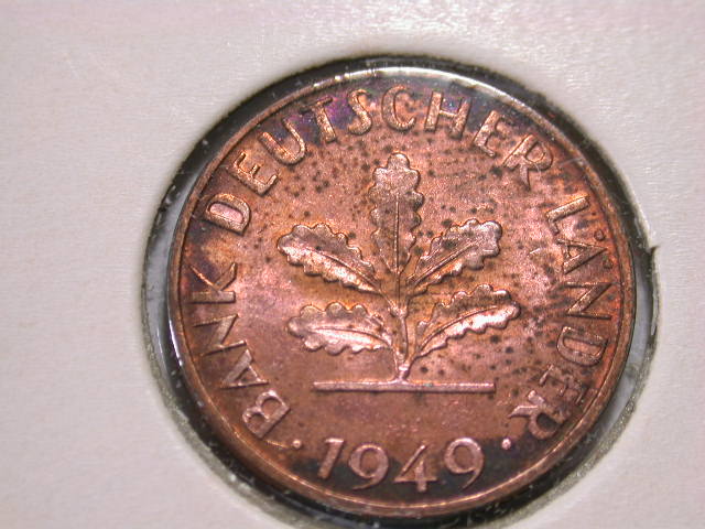  12013 1 Pfennig  1949 D in vz/vz-st   