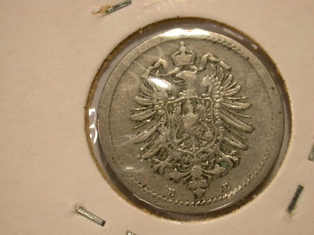  11014 Kaiserreich  5 Pfennig 1889 E  s-ss   