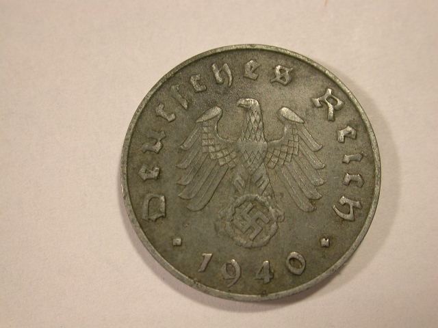  12015 10 Pfennig  1940 J  in ss/ss+   