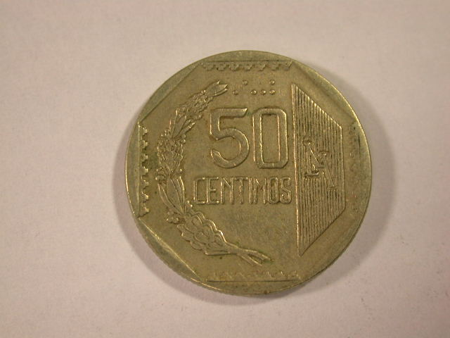  12018  Peru  50 Centimos von 1991   