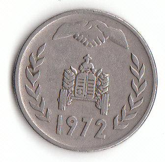  1 Dinar Algerien 1972 (F456)   