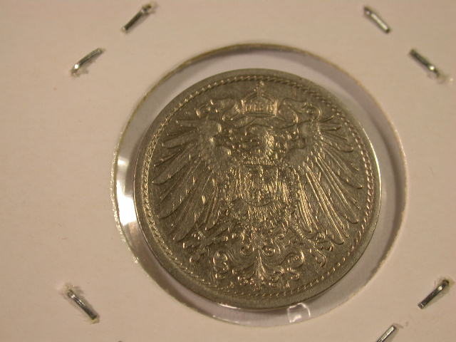  12022  Kaiserreich  10 Pfennig  1898 J  in vz-st  RRR Erhaltungsrarität LP   
