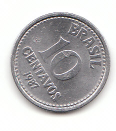  10 Centavos Brasilien 1987  (F525)   