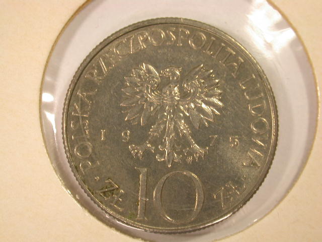  12029  Polen  10 Zloty  Mickiewicz  1975  in vz-st   