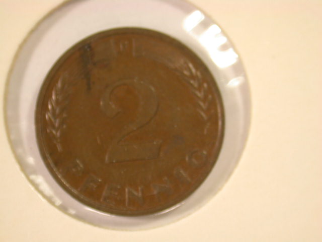  12029   BRD  2 Pfennig  1959 F in vz   
