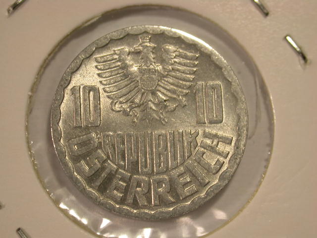  12031  Österreich  10 Groschen  1971  in  vz-st   