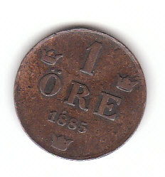  1 Ore Schweden 1885 (F623)   