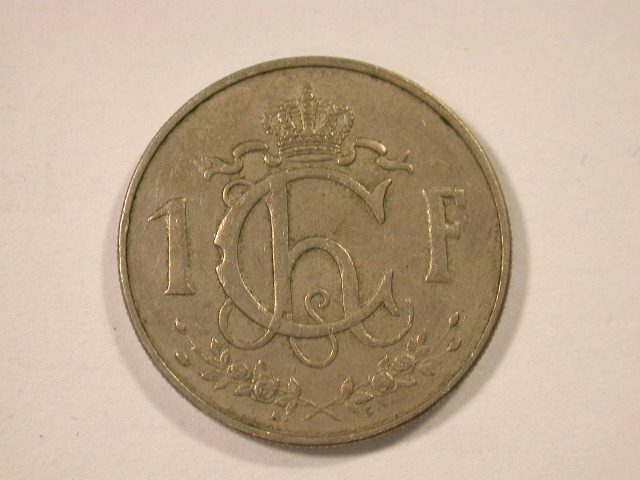  12034  Luxemburg  1 Franc  1960 in ss/ss+   