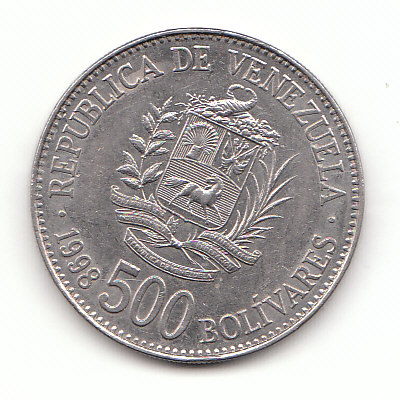  500 Bolivares Venezuela 1998 (F646)   