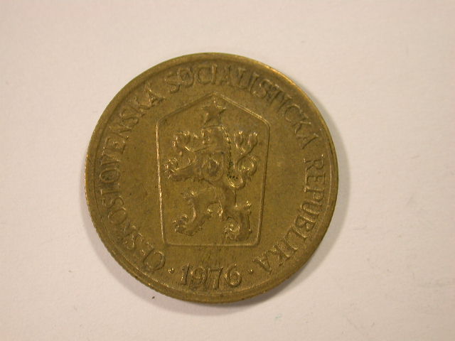  12040  CSSR 1 Krone von 1976 in vz/vz-st   