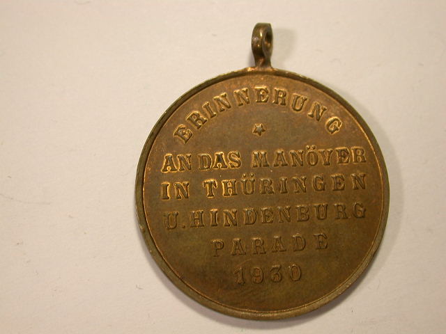  12040  Hindenburg Manöver Thüringen 1930 in vz-st   