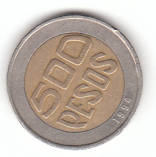  500 Pesos Kolumbien 1994 (F651)   