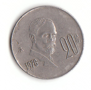  20 Centavos Mexiko 1976 (F670)   