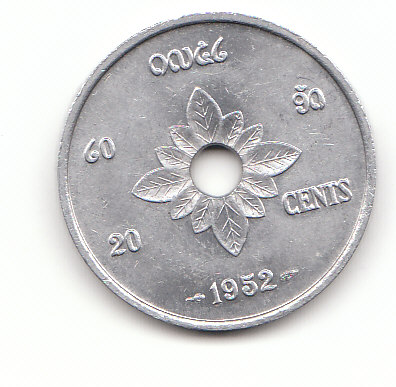  20 cent Laos 1952 (F683)   