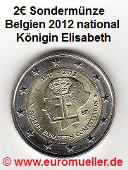 Belgien 2 Euro Sondermünze 2012...Elisabeth   
