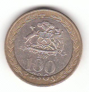  100 Pesos Chile 2009 (F690)   