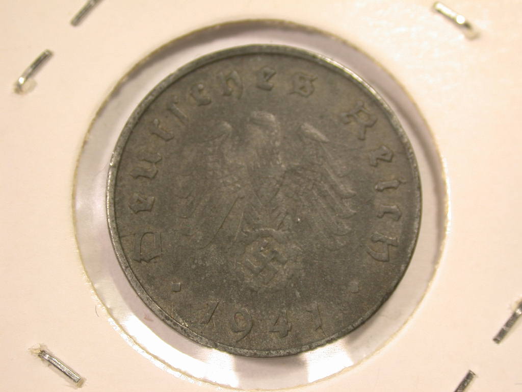  12043  III. Reich  10 Pfennig 1941 D  in ss-vz/vz   