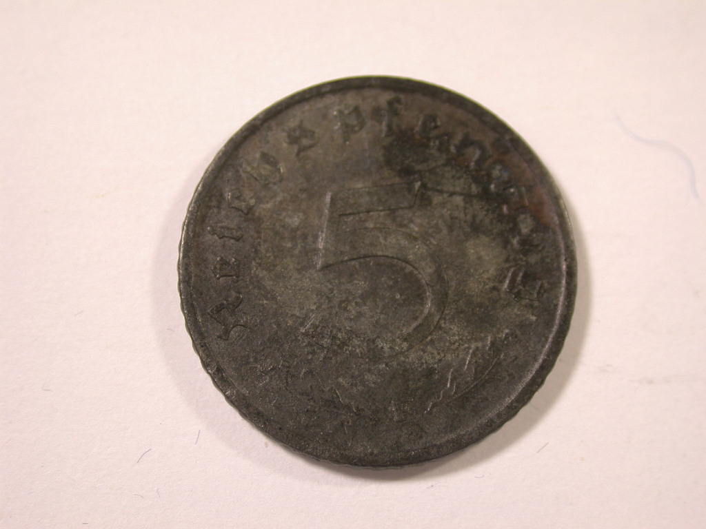  12044 III. Reich  5 Pfennig 1941 F  in ss+   