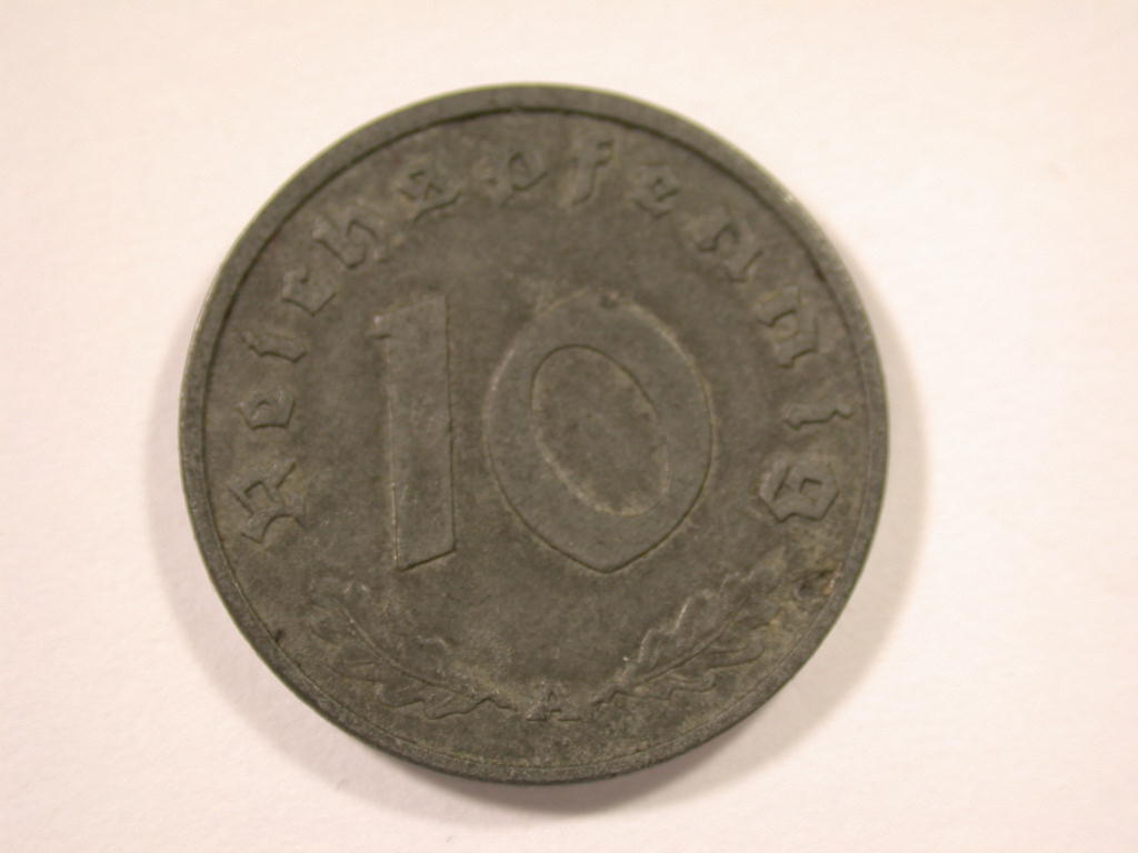  12044 III. Reich  10 Pfennig  1942 A in ss-vz   