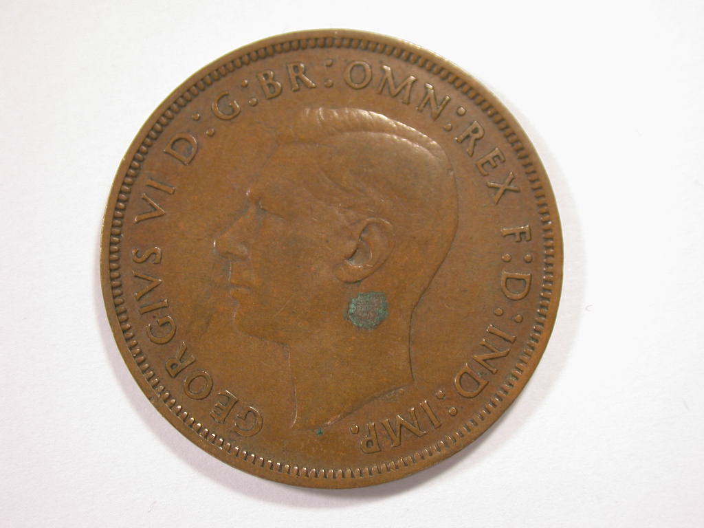  12044 Grossbritanien  1 Penny  1946  in ss/ss+   