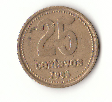  25 Centavos Argentinien 1993 (F754)   