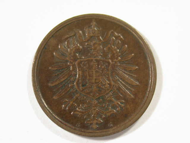  12046  2 Pfennig  1875 G  in vz/vz-st   