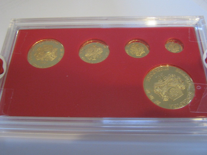  Singapur Löwe Goldmünzensatz 1991 59,04g Gold   