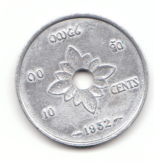 10 cent Laos 1952 AL (F976)   