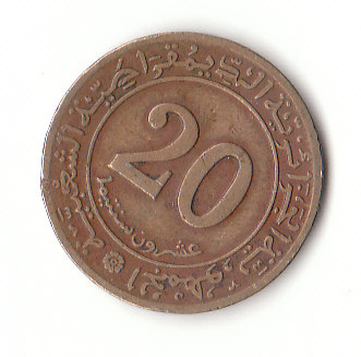  20 centimos Algerien 1972  (F996)   