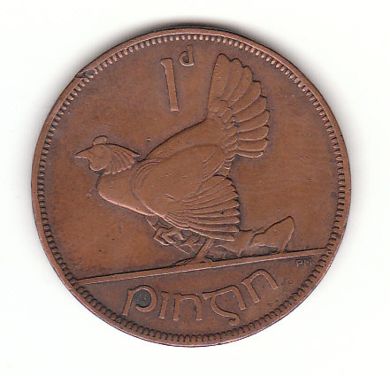  1 pingin Irland 1937 (G024)   