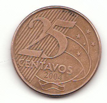  25 Centavos Brasilien 2004 (G135)   