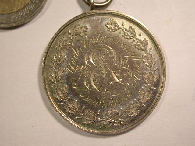  12053 Osnabrücker Turn Verein 1890 Medaille wahrschl. Silber   