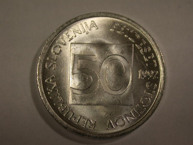  12056  Slovenien  50 Stotinov  1992 in f.st/st   