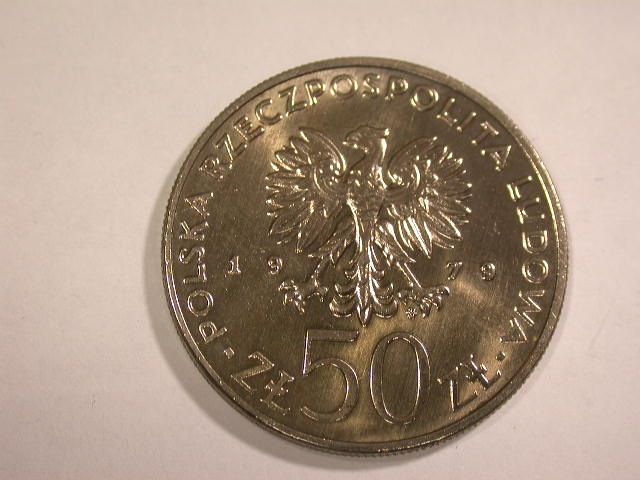  12057 Polen  50 Zloty  1979  in f.st/st Prachtexemplar   