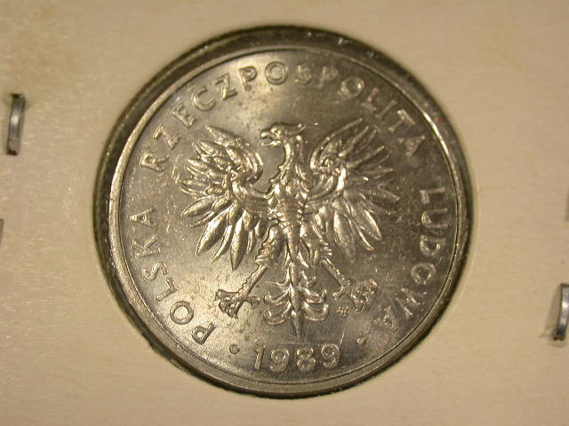  12057 Polen  20 Zloty   1989  in vz-st/f.st   