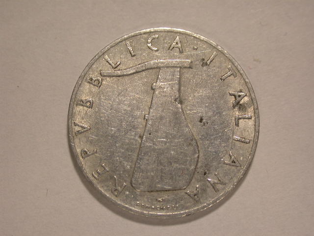  12058 Italien  5 Lire  1954 in sehr schön   