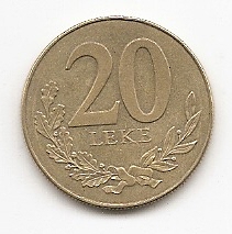  Albanien 20 Leke 2000 #528   