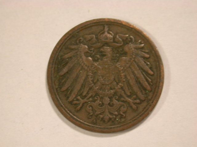  13002 Kaiserreich  1 Pfennig  1906 A in ss+   