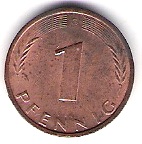 Deutschland  1 Pfennig 1971 G siehe Bild
