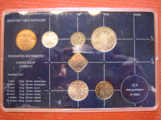  Niederländische Antillen KMS 1983 1 Cent bis 1 Gulden   