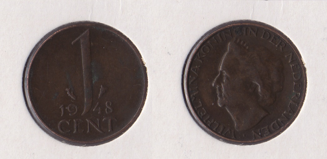  Niederlande 1 Cent 1948 <i>Juliana</i>   
