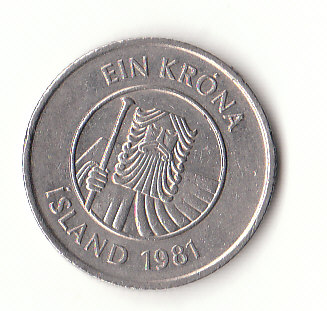  1 Krona Island 1981 (G258)   