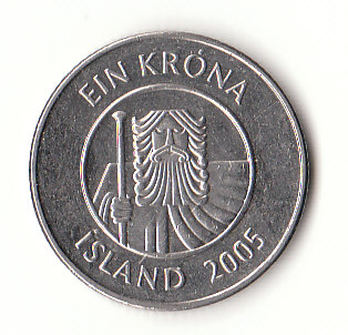  1 Krona Island 2005 (G262)   