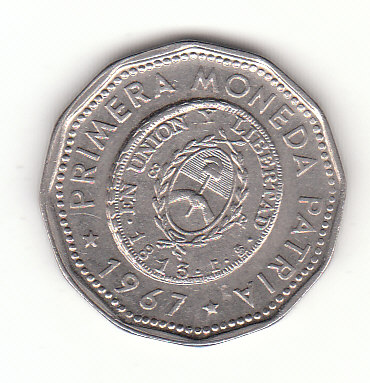  25 Pesos Argentinien 1967 (G374)   